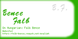 bence falb business card